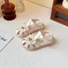 Sandalias Cerradas para Niñas, Nuevo Estilo de Verano, Zapatos Suaves de Princesa para Niños, Zapatos de Playa Antideslizantes con Lazo para Niñas Pequeñas