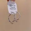 Pendientes de Personalidad Francesa para Llevar por Delante y por Detrás con Patrón de Grano Cruzado Texturizado para Mujer Pendientes de Botón Versátiles de Lujo Ligero de Gama Alta Adornos para la Oreja