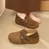 Sensación de pisar caca zapatos Birkenstock mujer 2026 primavera nuevo lanzamiento doble uso correa de hebilla doble mocasines slip-on versátiles casuales zapatos de un solo color