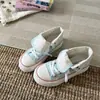 Sapatos Casuais de Lona com Solado Grosso Versáteis Femininos 2026 Primavera/Outono Novos Sapatos Brancos Dopamina de Bolinhas Dupla Face Moda Casual Sapatos de Skate