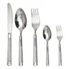 Juego de Cubiertos de Acero Inoxidable Columna Romana, Tenedor y Cuchara Amazon Dorado Vajilla Cuchillo, Tenedor y Cuchara Juego de Cinco Piezas Lujo Ligero Cuchillo y Tenedor de Acero Inoxidable para Steak Occidental