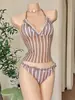 Bikini de dos piezas nuevo para mujer 2026, adelgazante y sexy, para usar en la playa, el resort y aguas termales. Envío directo disponible.