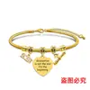 Pulsera de acero inoxidable con diseño de hueso de serpiente transfronterizo europeo y americano, regalo conmemorativo de vacaciones de la temporada de graduación, pulsera de acero de titanio con letras al por mayor