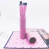 Directo de fábrica juego pequeño de cepillo cinco pinceles para ojos cilindro pincel para sombras de ojos bolígrafo de maquillaje de belleza herramienta de maquillaje pincel de 5 cilindros