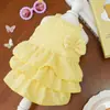 Novo Vestido Princesa para Cachorro de Estimação de Verão, Estilo Fino, para Teddy, Bichon, Cães Pequenos, Vestido Doce para Gato, Atacado