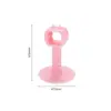 Ventosa de Silicona para Puerta sin Perforación Almohadilla Anticolisión Manija Trasera de Puerta Ventosa Táctil para Puerta de Baño Cuadrada Grande Negra