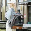 32*22*42cm Mochila Transportadora Bolha para Gatos, Bolsa Transparente para Pets para Gatos e Cães Pequenos até 9 Kg, Ótima para Caminhadas ao Ar Livre Cam