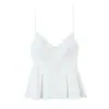 Fábrica de Ropa para Mujer Transfronteriza Venta al por Mayor 2026 Estilo Europeo y Americano Cuello en V Botones Color Sólido Plisado Camisola Top para Mujer