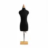 Maniquí de Corte 3D Maniquí de Enseñanza para Estudiantes Tamaño Dos Tercios Enhebrado de Aguja de Coser Mini Maniquí Pequeño Modelo Insertable para Pines