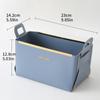 Cesta de almacenamiento de cuero de escritorio de alta calidad pu caja de almacenamiento de cosméticos nórdica ins sala de estar dormitorio almacenamiento de artículos de papelería y diversos