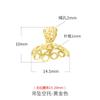 Hebilla colgante con clip, accesorios sencillos de moda para hacer tú mismo, hebilla de cuentas, hebilla con incrustaciones de cera de abejas, hebilla de turquesa, joyería