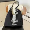 Estilo coreano retro bolsa de gran capacidad para mujer bolsa de lona bordada estilo Ins simple con letras para ropa de trabajo bolsa de hombro versátil