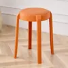 Banqueta Redonda Acolchoada Macia Espessa com Pés Antiderrapantes, Confortável para Sentar por Longos Períodos, Adequada para Uso Doméstico, Empilhável, para Trocar de Sapato, Vestir, Mesa de Jantar, Banqueta Pequena de Lazer