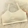 Ropa interior para estudiantes de 13 a 18 años Camisola tipo bandeau Chaleco Adecuado para usar con sujetadores acolchados Capa interior Estilo dulce y lindo