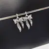Colgante de Lazo de Cinta con Circonitas Micropavimentadas Relleno de Oro de 14K que Conserva el Color Colgante para Pulsera DIY Collar Pendientes Pendientes