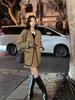 Traje Acolchado de Lana Baishuwang Estilo Pequeño Aroma Conjunto de Dos Piezas para Mujer Chaqueta de Algodón Engrosada + Falda Otoño e Invierno