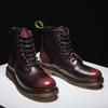 2023 outono e inverno novo casal masculino Martin botas retrô dedo do pé redondo botas de couro moda juventude couro botas curtas homens Martin