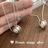 Estilo Ins Coreano Industria Pesada Diseño de Nicho Joyería Plata de Ley S925 Versión Ancha Collar de Rueda para Mujer Versátil