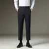 Ropa para Hombre Maple House / Pantalones Casuales de Ajuste Delgado para Todas las Estaciones, Modernos y Sofisticados, Pantalones Gruesos de Pierna Recta con Forro Polar para Hombre de Primavera y Otoño