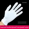 Luvas brancas de algodão puro proteção do trabalho luvas de comércio exterior etiqueta jóias Wenwan luvas de algodão branco antiestáticas fábrica atacado