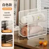 Organizador de filme plástico, unidade de prateleira para armário de cozinha, estante de armazenamento multicamadas, solução de armazenamento para sacos de vedação descartáveis e papel toalha em rolo