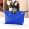 Bolsa de Cosméticos Estilo Coreano Plegable Bolsa de Tocador Tipo Dumpling Conveniente Bolsa de Almacenamiento para Equipaje de Mano Color Caramelo Bolsa Dumpling