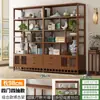 Nuevo vitrina de estilo chino para sala de té, estante para juegos de té, estante para hojas de té, estante de almacenamiento para sala de té, vitrina de estilo vintage para sala de estar y oficina