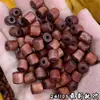 Xu artesanal imitação sândalo sangue de dragão madeira de lótus barril de madeira vermelho escuro contas soltas contas de Buda acessórios para amarrar em colares acessórios para brincos