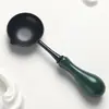 Nova Colher de Madeira Antiaderente, Colher de Tinta de Fogo, Ferramenta de Aquecimento para Selo de Tinta de Fogo, Cera de Tinta de Fogo, Antiaderente e Fácil de Limpar