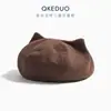 Gorro para Bebé Estilo Otoño e Invierno Lindo con Forma de Oreja Boina de Pana Súper Adorable Versátil Gorro de Artista para Niños
