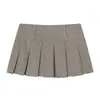 Para Comércio Exterior Transfronteiriço Europeu e Americano Roupas Femininas Aliexpress Mais Vendidas Verão Retrô Versátil Xadrez Slim Saia Plissada