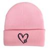Gorro tejido con bordado de huella de pata de amor de Amazon transfronterizo, gorro de lana triste para montar al aire libre, gorro tipo jersey con garra de gato