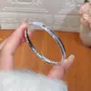 Pulseira Brilhante Olho de Gato em Prata Esterlina para Mulheres, Pulseira de Prata Pura 9999, Pulseira da Moda, Presente de Dia dos Namorados Aniversário para Namorada
