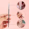 Ventas Directas de Fábrica Set de Pinceles para Manicura Varilla de Cristal Doble Punta Lápiz para Puntear Dibujo de Líneas Pintura de Flores Tubo de Cobre Herramientas para Manicura