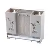 Suporte de Hashi Doméstico de Parede, Porta-Hashi sem Furo, Drenagem de Água, Espessado, Grande Capacidade, Caixa de Armazenamento para Utensílios de Cozinha e Colheres