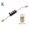 Máquina de Limpeza de Alta Pressão Máquina de Lavar Carro Pistola de Água Haste de Pistola de Aço Inoxidável Pistola de Pulverização Bico Bico Adaptado para Dr. Lava Kaichi