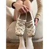 Sapatos Femininos Mary Jane Salto Grosso Bico Quadrado Bolinhas Laço 2026 Novo Estilo Primavera Retro Versátil