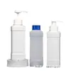 Garrafa Quadrada Plástica para Emulsão 500/1000ml Bomba de Pressão Desinfetante Limpador Engarrafado Garrafa Plástica Amway