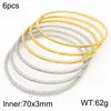Joias de Aço Inoxidável Pulseira Empilhável Torcida Moderna Padrão Torcido de Aço Titânio Moda Acessório de Pulseira Diâmetro Interno 68*3mm