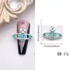 Accesorios para Manicura de Reina Madre Incrustados con Diamantes de Venta Caliente Transfronteriza Accesorios Sencillos de Aleación Saturno Brillante Tridimensional para Manicura Venta al por Mayor