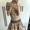 ¡Estilo Literario Antiguo de Barbie Loca! Collar Largo con Borla de Concha Dorada Estilo Festivo Colgante Nuevo Primavera y Verano Pequeño