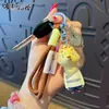 Llavero Colgante Auténtico Monstruo Pequeño de Langlangshan Linda Muñeca Demonio Cerdo Colgante para Mochila de Pareja Regalo Venta al por Mayor