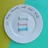 Dopamina Rastreo Estilo Hueso de Cachorro Pasador Joyería Resina Accesorios DIY Zapatos con Agujeros Accesorios para Funda de Teléfono Móvil Materiales