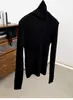 Suéter de cuello alto 100% cachemira pura para mujer, suéter fino de cachemira con hilo de lentejuelas + top de mezcla de seda para otoño e invierno