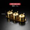 Coreano-estilo 304 aço inoxidável tempero jar cozinha molho de pimenta frasco de óleo frasco de sal com colher tempero caixa criativo frasco dourado