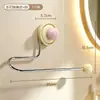 Ganchos de ventosa inspirados em dopamina para banheiro, organizador de elásticos de cabelo e acessórios de cabelo, suporte para tiaras, solução de armazenamento de joias domésticas