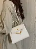 Bolso Kelly Vintage para Mujer 2024 Nuevo Modelo Bolso de Hombro Simple de Moda Bolso de Mano con Textura Única Bolso Cruzado