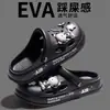 Sandálias de Verão Grossas de EVA para Mulheres 2026 Novo Estilo, para Uso Externo na Praia, Antiderrapantes, Resistentes a Odores, Chinelos de Casal para Mulheres