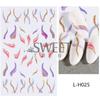 Cross-border New Nail Art Stickers ins francês Golden Thin Flash Line Leopard Wavy 3D adesivo adesivo Nail Stickers atacado