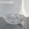 Cuenco de cristal transparente, frutero grande para uso doméstico, cuenco de aperitivos elegante y lujoso, cuenco de caramelos y postres de alta gama para sala de estar, ensaladera